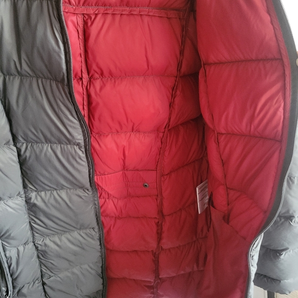 Michael Kors Jacket Womens XL Gray And Pink  Down Puffer Zip Up  Hoodie Coat - Picture 3 of 6